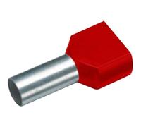 VOGT VERBINDUNGSTECHNIK - Punta de doble destreza de cable 490814D 10 mm² x 12 mm parcialmente aislado Rojo 100 pc(s)
