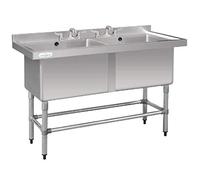 Vogue cf406 doble cuenco olla profunda fregadero, 1410 mm