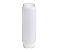 Vogue CP069 - Botella dosificadora giratoria para salsas antigoteo con tapa de rosca fácil de llenar y limpiar, 455 ml