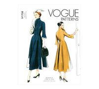 Vogue Dress Patterns V1738E5 Misses Vestido, Blanco, E5 (14-16-18-20-22)