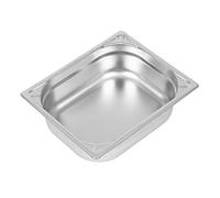 VOGUE DW439 Sartén de acero inoxidable resistente 1/2 Gastronorm, capacidad de 6,2 L, altura de 100 mm, ancho de 265 mm, longitud de 325 mm