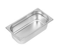 Vogue DW443 Sartén de acero inoxidable resistente de 1/3 de alta resistencia, capacidad de 3,7 L, 100 mm de altura, 176 mm de ancho, 325 mm de longitud