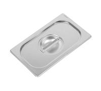 Vogue DW458 304 Tapa de acero inoxidable resistente 1/4 Gastronorm para cacerola, 162 mm x 265 mm, color plateado