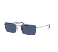Vogue Eyewear Hombre Sunglass VO4309S - Color del Marco: Plateado, Color de la Lente: Azul Oscuro