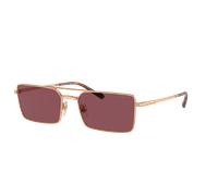 Vogue Eyewear Hombre Sunglass VO4309S - Color del Marco: Rose Gold, Color de la Lente: Morado polarizado