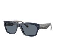Vogue Eyewear Hombre Sunglass VO5530S - Color del Marco: Azul oscuro total, Color de la Lente: Polarizado azul