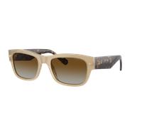 Vogue Eyewear Hombre Sunglass VO5530S - Color del Marco: Opalino y beis, Color de la Lente: Marrón degradado polarizado