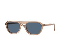 Vogue Eyewear Hombre Sunglass VO5752S - Color del Marco: Marrón Transparente, Color de la Lente: Azul Oscuro