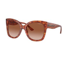 Vogue Eyewear Mujer Sunglass VO5338S - Color del Marco: Habana Amarillo, Color de la Lente: Marrón Degradado