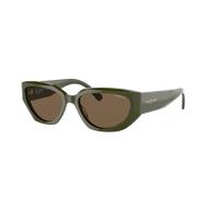 Vogue Eyewear Mujer Sunglass VO5438S - Color del Marco: Verde Cazador, Color de la Lente: Marrón Oscuro