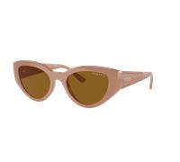 Vogue Eyewear Mujer Sunglass VO5566S - Color del Marco: Beige total, Color de la Lente: Polarizadas marrón oscuro