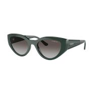 Vogue Eyewear Mujer Sunglass VO5566S - Color del Marco: Verde oscuro total, Color de la Lente: Gris y negro degradado