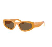 Vogue Eyewear Mujer Sunglass VO5585S - Color del Marco: Ocre integral, Color de la Lente: Marrón Oscuro