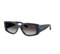Vogue Eyewear Mujer Sunglass VO5642SU - Color del Marco: Todo azul, Color de la Lente: Gris Degradado