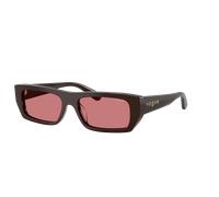 Vogue Eyewear Mujer Sunglass VO5657SU - Color del Marco: Todo marrón, Color de la Lente: Rojo
