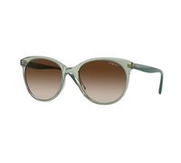 Vogue Eyewear Mujer Sunglass VO5453S - Color del Marco: Verde claro transparente, Color de la Lente: Marrón Degradado