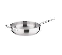 Vogue FB699 Sartén de acero inoxidable, capacidad de 5,1 L, 100 mm x 300 mm, color plateado