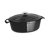 Vogue gh306 cacerola, 5 L, oval, negro