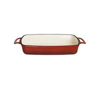 Vogue gh320 plato Rectangular, hierro fundido, grande, color rojo