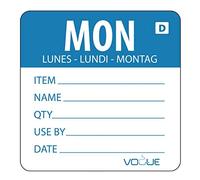 Vogue gh351 lunes soluble etiquetas, rollo de 250, azul