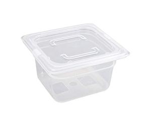 Vogue gj529 de polipropileno 1/9GN sartén con tapa, 100 mm (Pack de 4)