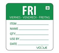 Vogue Green - Etiquetas disueltas para viernes Rollo de 250