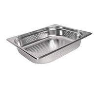 Vogue k844 acero inoxidable perforado 1/2 Gastronorm Pan, 65 mm