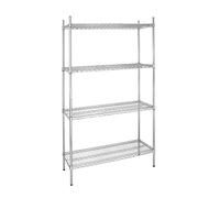 Vogue L927 4 Tier estantería de Alambre Kit, 457 mm (18 ") Profundidad