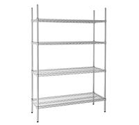 Vogue L928 4 Tier estantería de alambre kit, 1220 mm x 460 mm