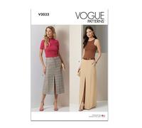 Vogue Paper Pattern V2032Y5 - Falda de mujer en dos longitudes Y5 (18-20-22-24-26)
