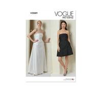 Vogue Paper Patterns V2089D5 - Patrones para vestido de mujer en dos longitudes D5 (4-6-8-10-12)