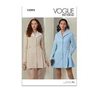 Vogue Paper Patterns V2092H5 - Patrones para abrigos de mujer H5 (6-8-10-12-14)