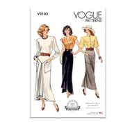 Vogue Paper Patterns V2102H5 - Faldas para mujer H5 (6-8-10-12-14)