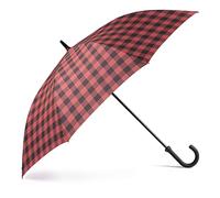 VOGUE Paraguas largo Golf XXL colección Chess, elegante y exclusivo. Protección Solar UV. Sistema Anti-viento (Wind Proof). Apertura automática. (Rojo Chess)