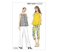 Vogue Patrones de Costura para Camisetas y Pantalones, Multicolor, tamaños 8 - 16