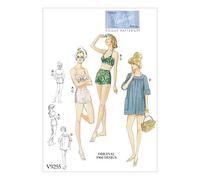 Vogue Patrones de Costura para Sujetador/Pantalones Cortos y Cover-up, Multicolor, tamaños 14 - 22