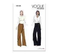 Vogue Patrones de costura V2138H5 para pantalones de mujer H5 (6-8-10-12-14)