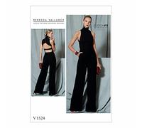 Vogue Patterns 1524 A5 de Costura para Mono patrón de Costura, Multicolor, tamaños 6 - 14