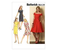 Vogue Patterns 6129 A5 - Patrones de Costura para Vestido de Mujer (Tallas 32 a 40)