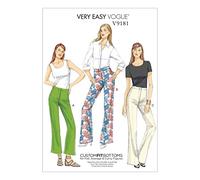 Vogue Patterns 9181 E5 - Patrones de costura para pantalones de mujer (tallas 14 a 22)