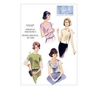 VOGUE PATTERNS 9187 E5, Camiseta de Mujer, Tallas 14-22