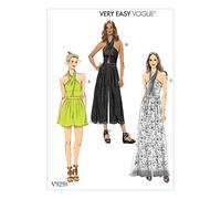 Vogue Patterns 9259 A5, Mameluco y Mono para Mujer, Tallas 6-14, Tejido, Multicolor, 15 x 0,5 x 22 cm