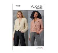 Vogue Patterns Paper Pattern V2053R5 - Patrón para chaquetas de mujer R5 (14-16-18-20-22)