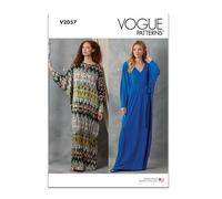 Vogue Patterns Paper Pattern V2057A - Patrón de caftanes y banda A para mujer (XS-S-M-L-XL-XXL)