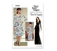Vogue Patterns - Patrón de costura para vestido de mujer, 36-44, multicolor