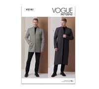 Vogue Patterns Sewing Pattern V2141BB - Patrón de costura para hombre con forro en dos longitudes BB (44-46-48-50-52)