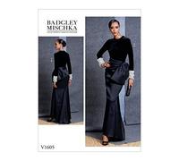 Vogue Patterns V1605A5 V1605, Moda, patrón de Costura, Plantilla, Papel, Blanco, 6-8-10-12-14