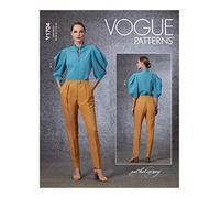 Vogue Patterns V1704B5 - Patrones de costura para camiseta y pantalón de mujer (tallas 38-40-40)