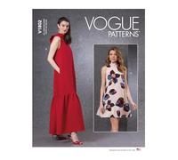 Vogue Patterns V1802A Vestido de mujer A (XS-S-M-L-XL-XXL)