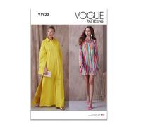 Vogue Patterns V1933F5 Vestido camisero para mujer F5 (16-18-20-22-24)